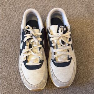 Nike White and Teal Sneakers